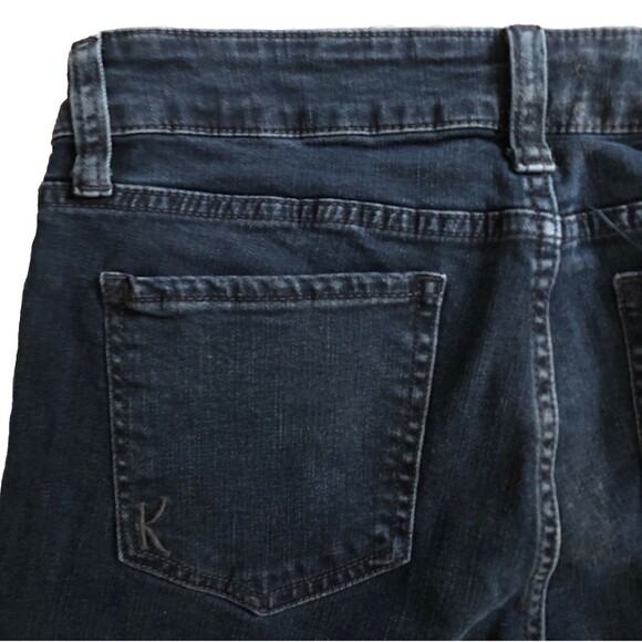 Kut from the Kloth Nicole Boot Cut Jeans Womens 10 32x34 Mid Rise Dark Wash Y2k - Picture 8 of 14